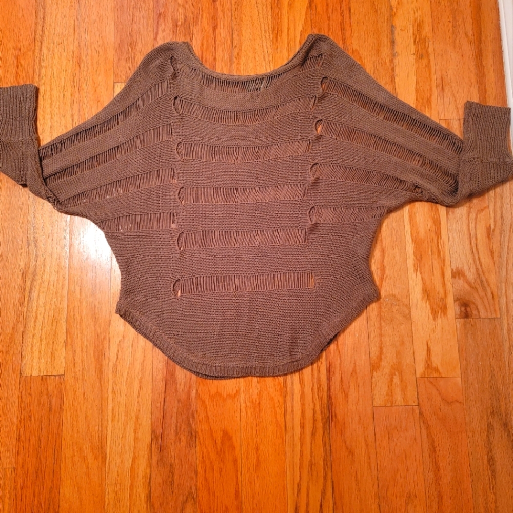 Stylish Maude Knit Sweater with 3/4 Length Sleeves